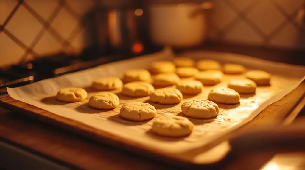 Baking the Cookies in oven