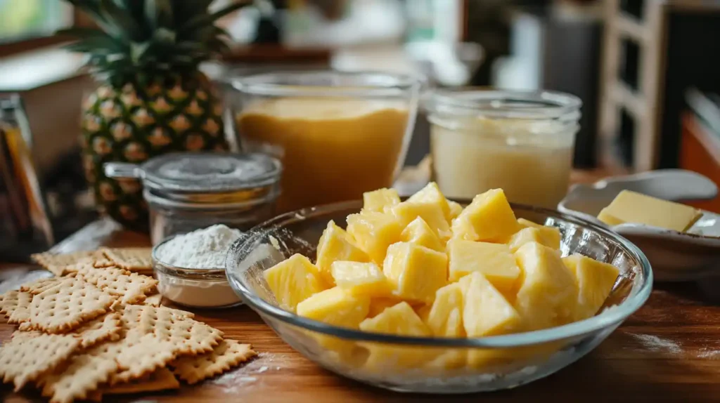 Ingredients for Pineapple Casserole