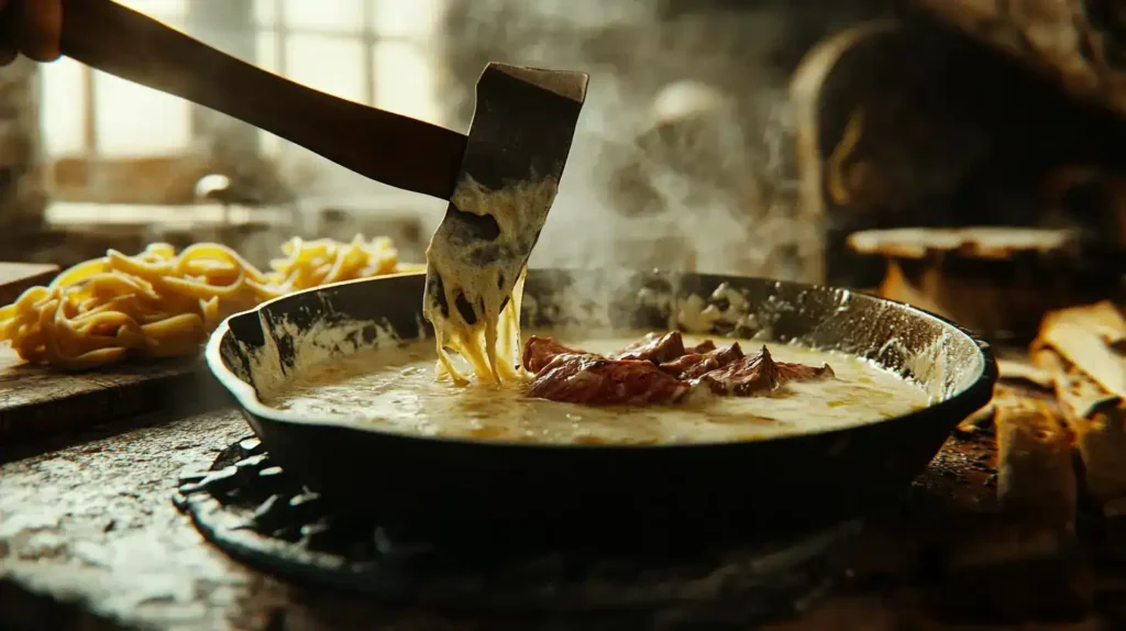 Preparing the Creamy Sauce
