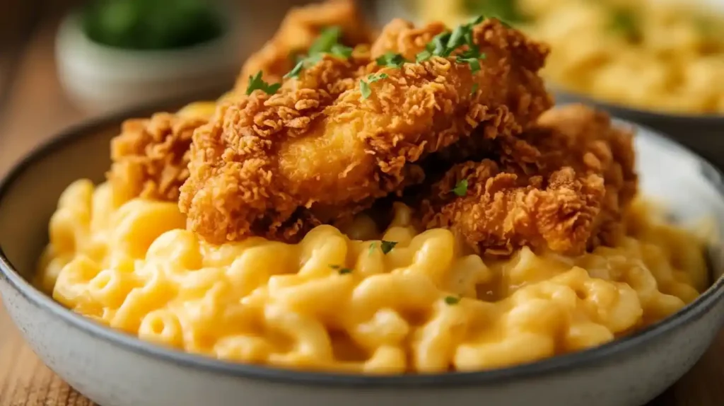 buttermilk chicken mac and cheese