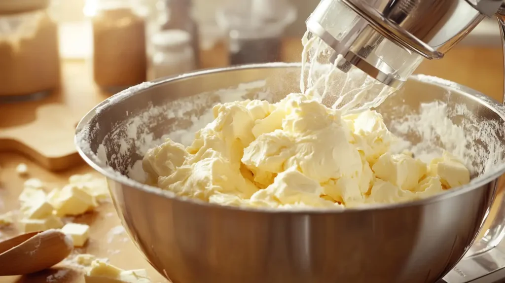 Cream the Butter and Sugars of choclat cookies