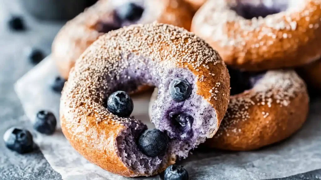 blueberries bagels