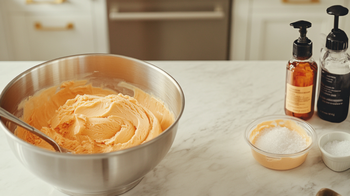 Bolognese Ice Cream preparation process