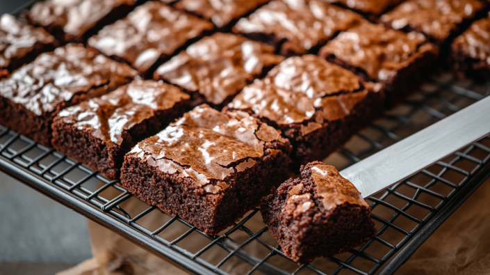 sourdough brownies serve