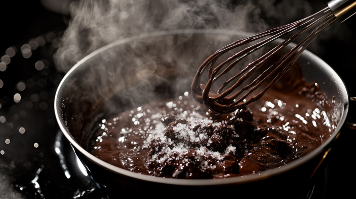 Making the Chocolate Ice Cream Base