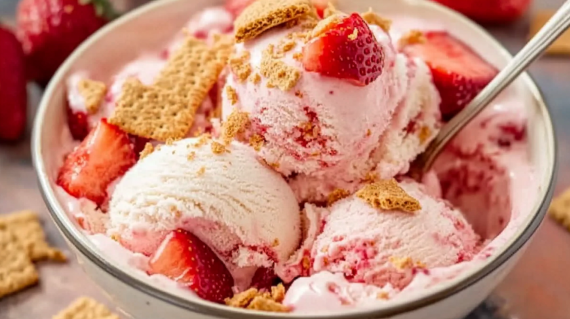 strawberry cheesecake ice cream ingridients