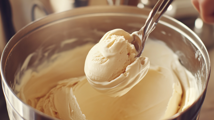 churn the ice creme