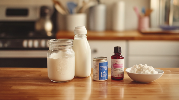 ingredients for Cotton Candy Ice Cream