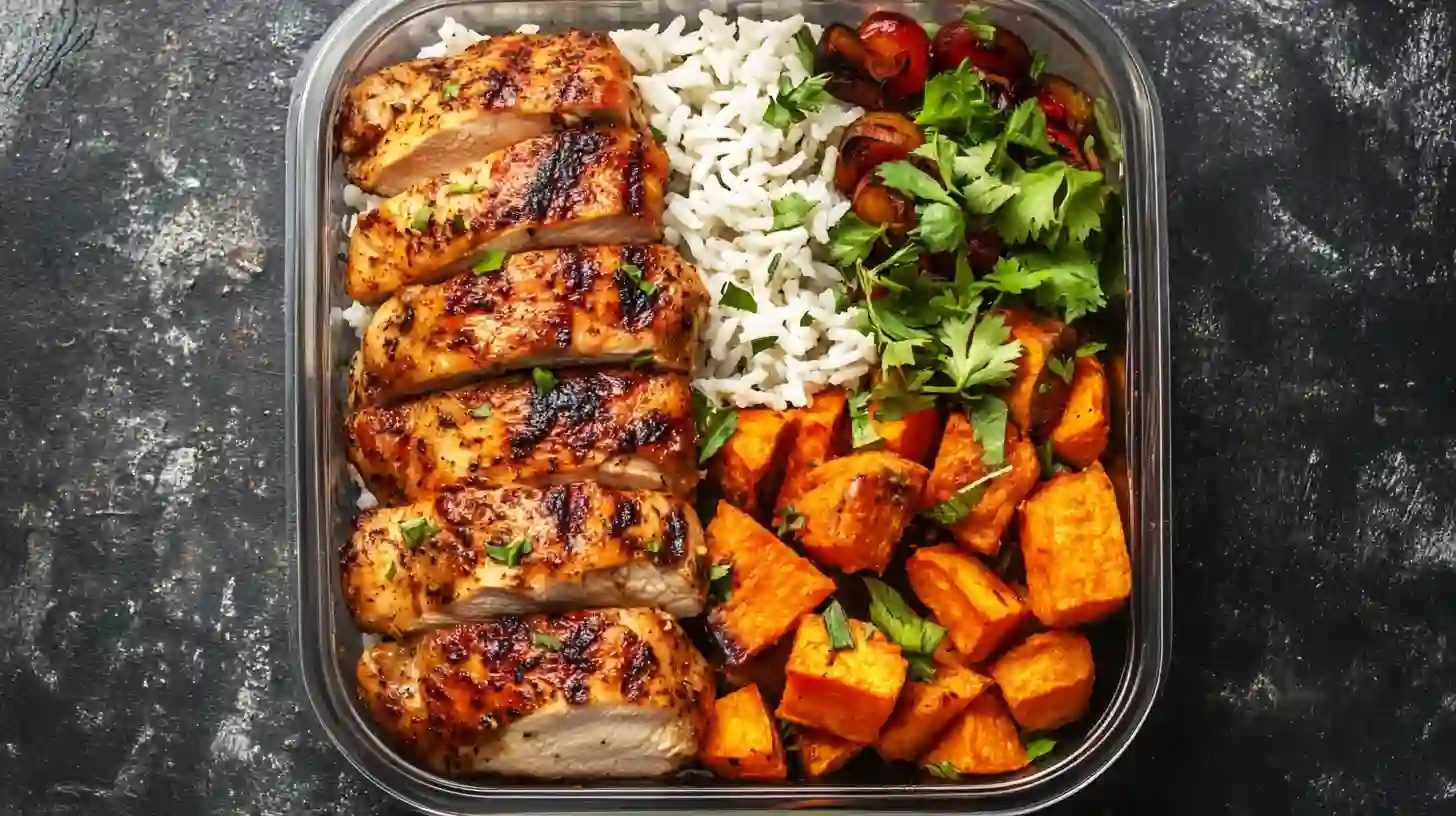 chicken and rice meal prep